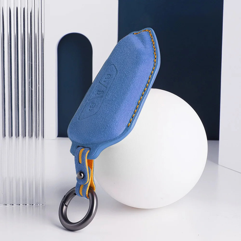 Alcantara Car Remote Key Case Cover For VW ID.3 2025 - Evooor