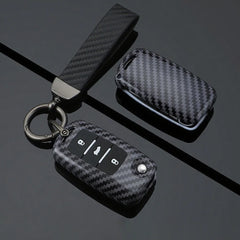 ABS Carbon Fiber Texture Car Key Case Cover For VW ID.3 2025 - Evooor
