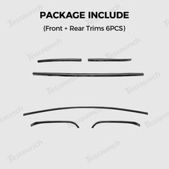 Tesla Model Y Juniper 2025+ Stainless Steel Bumper Guard Set - Front and Rear Protection Trim Kit - Evooor