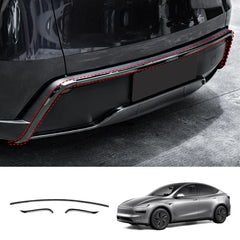 Tesla Model Y Juniper 2025+ Stainless Steel Bumper Guard Set - Front and Rear Protection Trim Kit - Evooor
