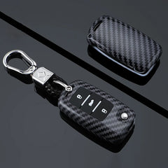 ABS Carbon Fiber Texture Car Key Case Cover For VW ID.3 2025 - Evooor