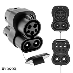 CCS1/Type 1 to CCS2/Type 2 Adapter EV Fast Charging Adapter (AC+DC)