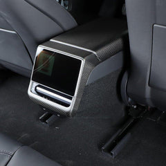 Tesla Model 3 Carbon Fiber Rear Air Conditioning Vent Trim Cover - Superior Quality - Evooor