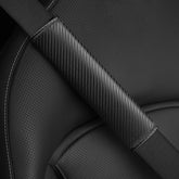 Premium Carbon Fiber Design Car Seat Belt Shoulder Pad - Universally Compatible with Every Vehicle