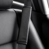 Premium Carbon Fiber Design Car Seat Belt Shoulder Pad - Universally Compatible with Every Vehicle - Evooor
