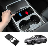 Housse de console centrale model 3/Y (ABS à motif fibre de carbone) (Gen.2) pour Tesla (2021-2023)