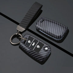 ABS Carbon Fiber Texture Car Key Case Cover For VW ID.3 2025 - Evooor