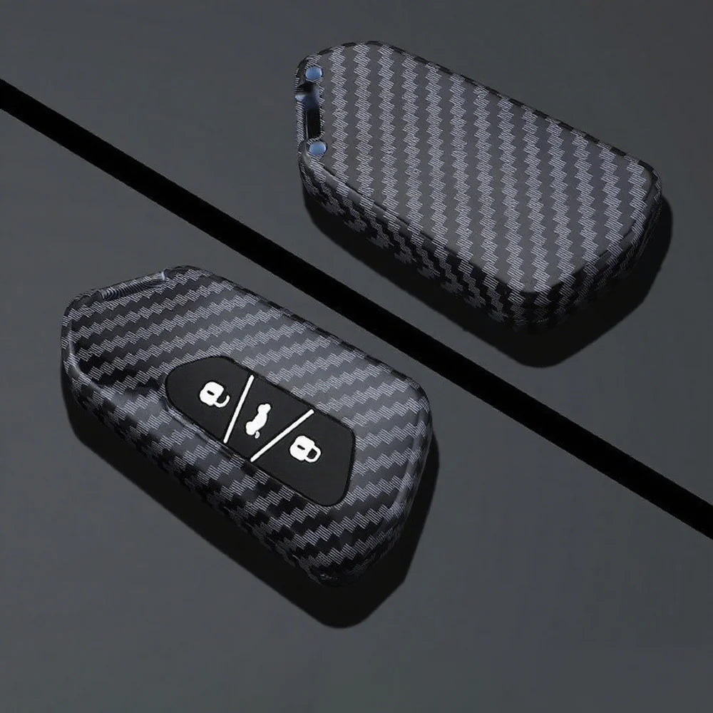 ABS Carbon Fiber Texture Car Key Case Cover For VW ID.3 2025 - Evooor