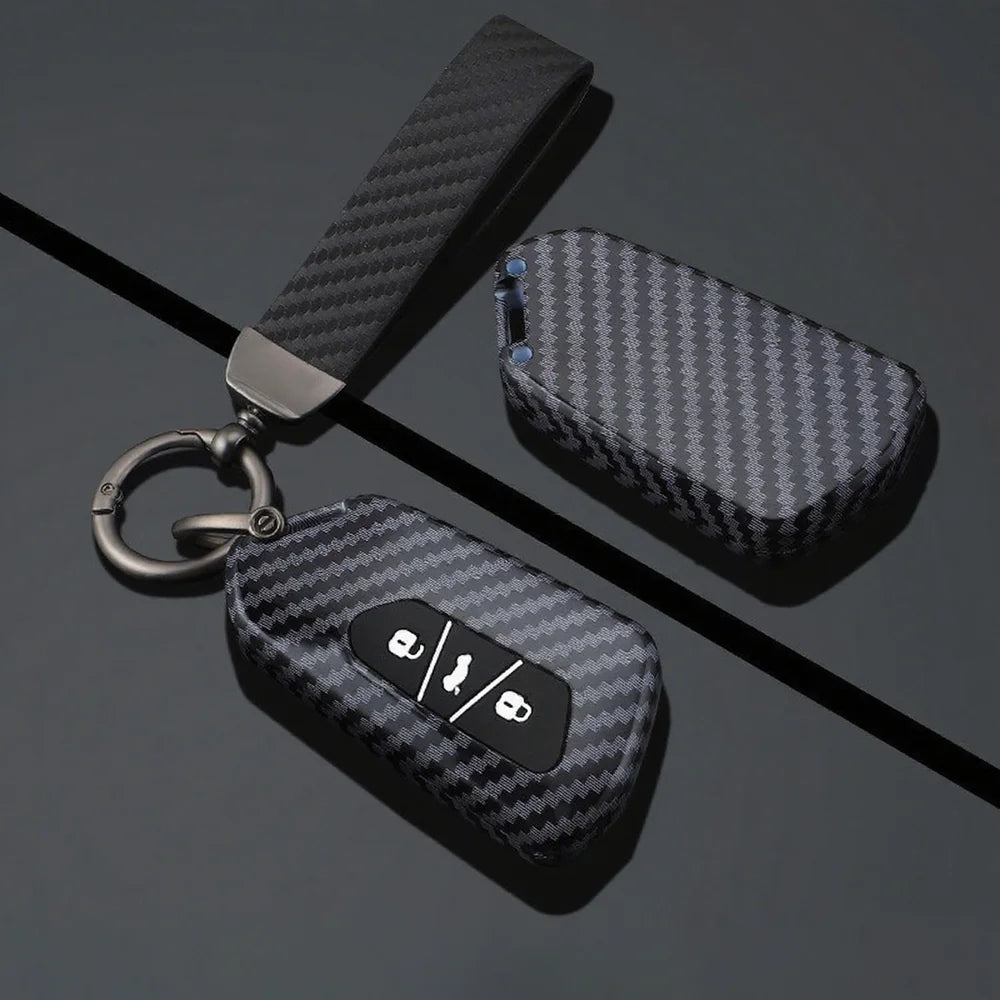 ABS Carbon Fiber Texture Car Key Case Cover For VW ID.3 2025 - Evooor