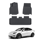 Tappetini per tutte le stagioni Tesla Model Y Set completo Tappetino per bagagliaio Tappetino per carico Rivestimento per frunk (2020-2024)