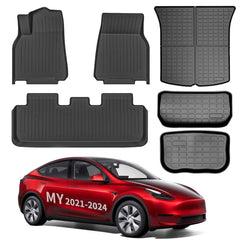 Model Y All Weather TPE Interior Floor Mats Cargo Liners Set for Tesla(2021-2024)