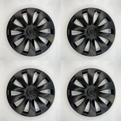 Sporty Uberturbine Style Hubcaps for Tesla Model 3 - Set of 4, 19'' Wheel Covers - Evooor