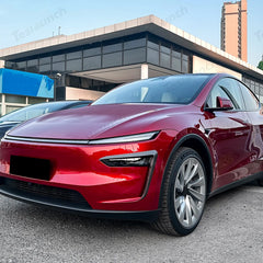 Aerodynamic Front Bumper Canard Trim Set for Tesla Model Y Juniper 2025+ - Evooor