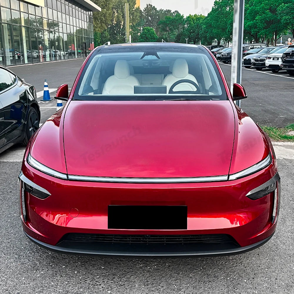 Aerodynamic Front Bumper Canard Trim Set for Tesla Model Y Juniper 2025+ - Evooor