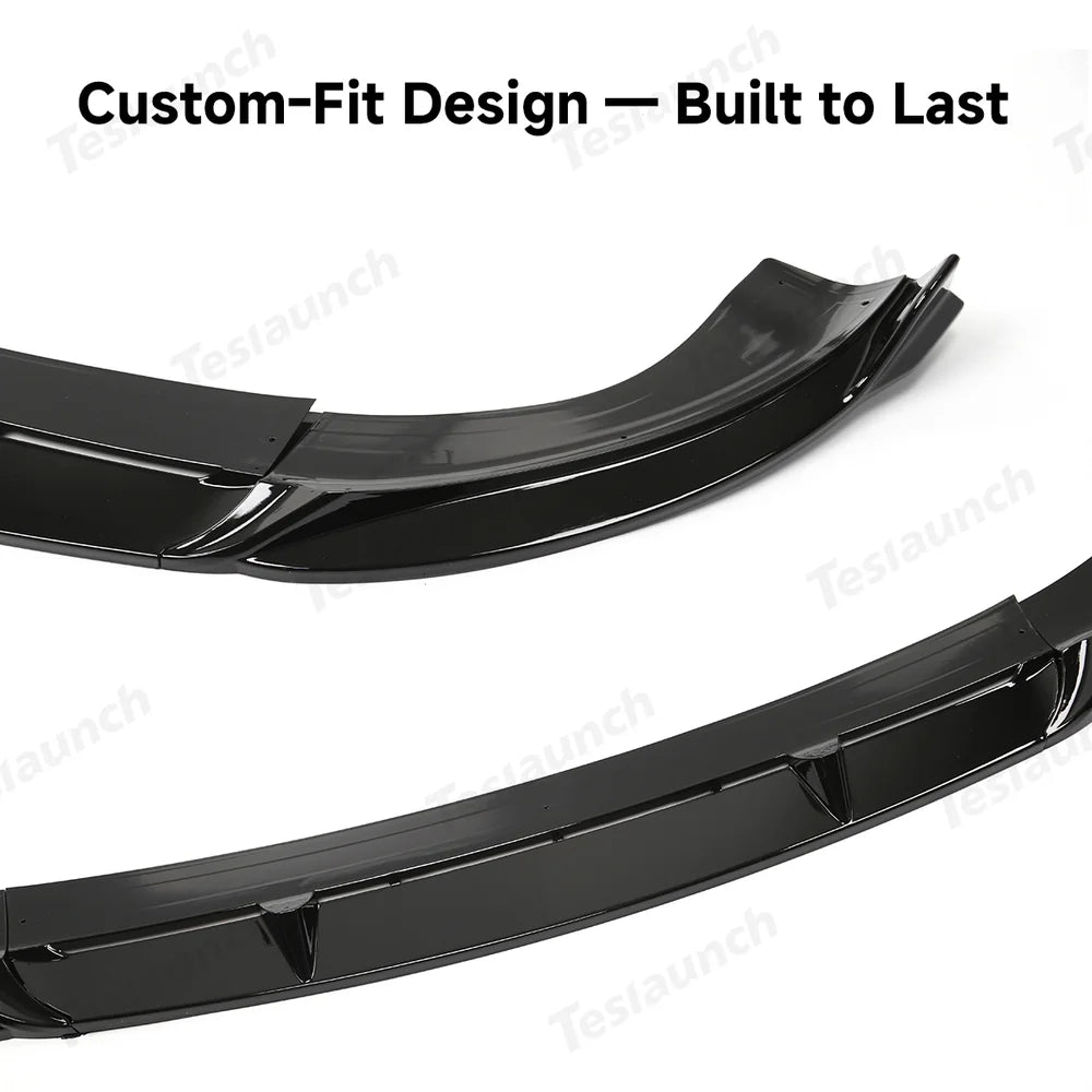 Front Spoiler Kit with Fog Light Accent for Tesla Model Y - Enhanced Aero Dynamics - Evooor