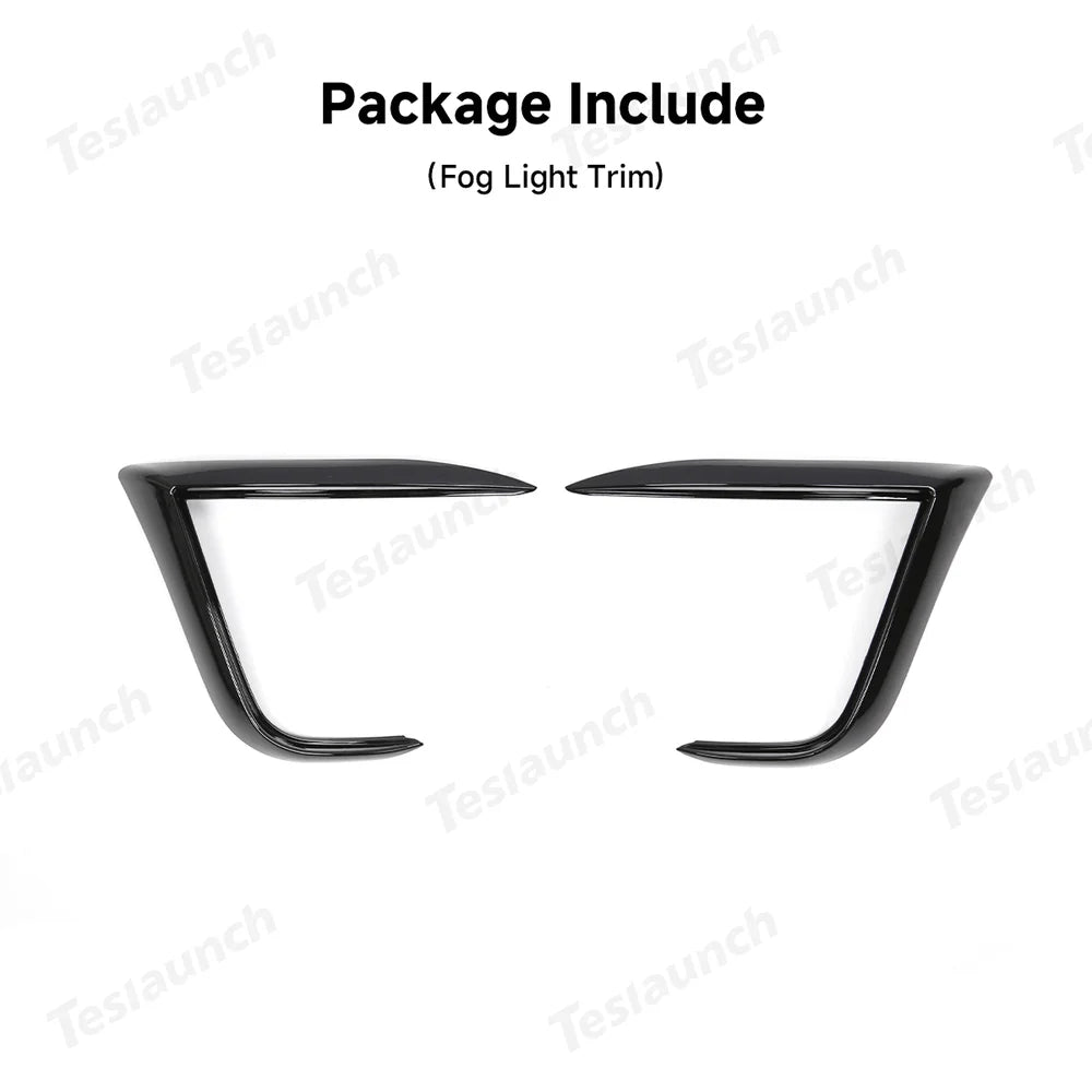 Front Spoiler Kit with Fog Light Accent for Tesla Model Y - Enhanced Aero Dynamics - Evooor