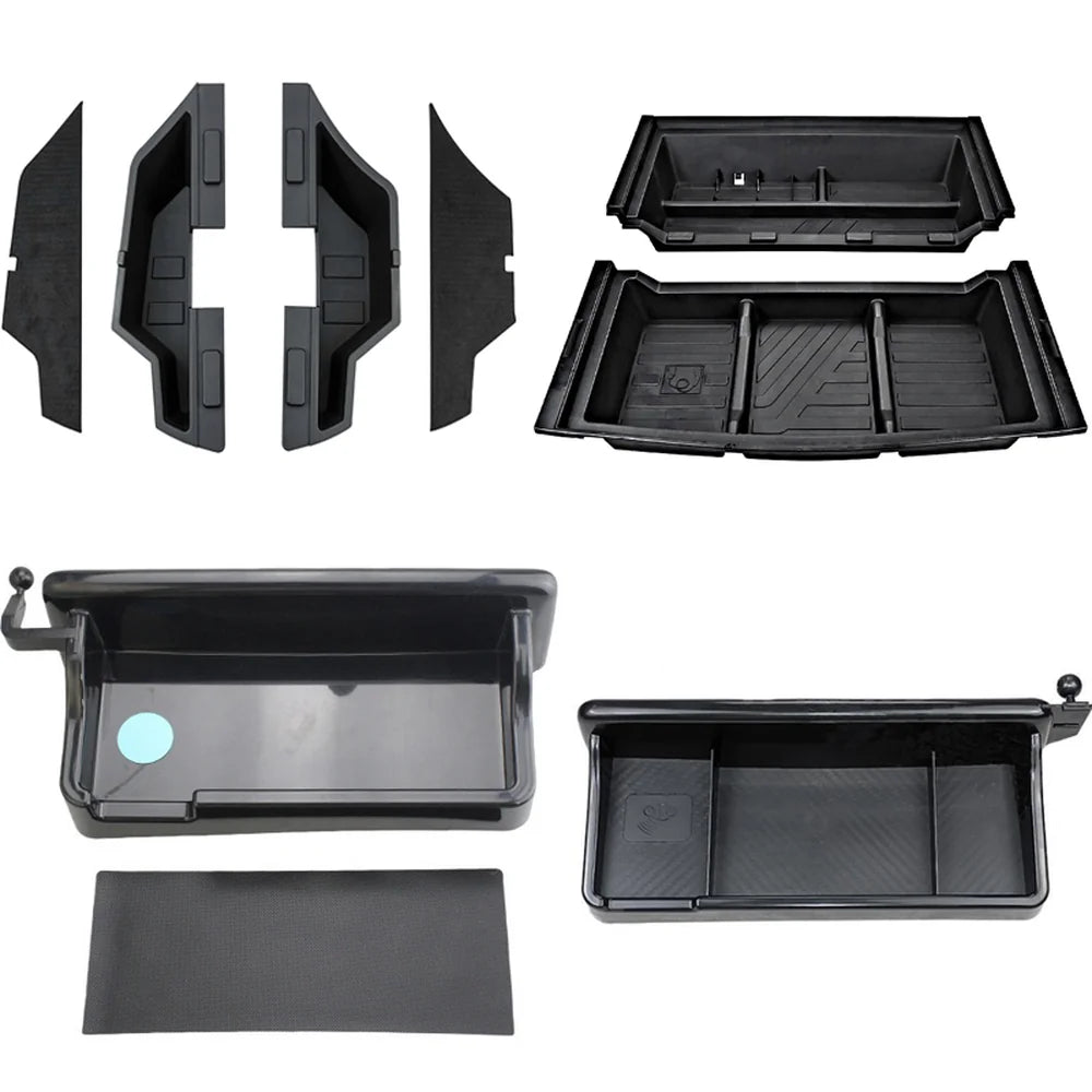 ABS Dashboard Storage Box Organizer With Phone Holder For VW ID.4 2022-2025 - Evooor