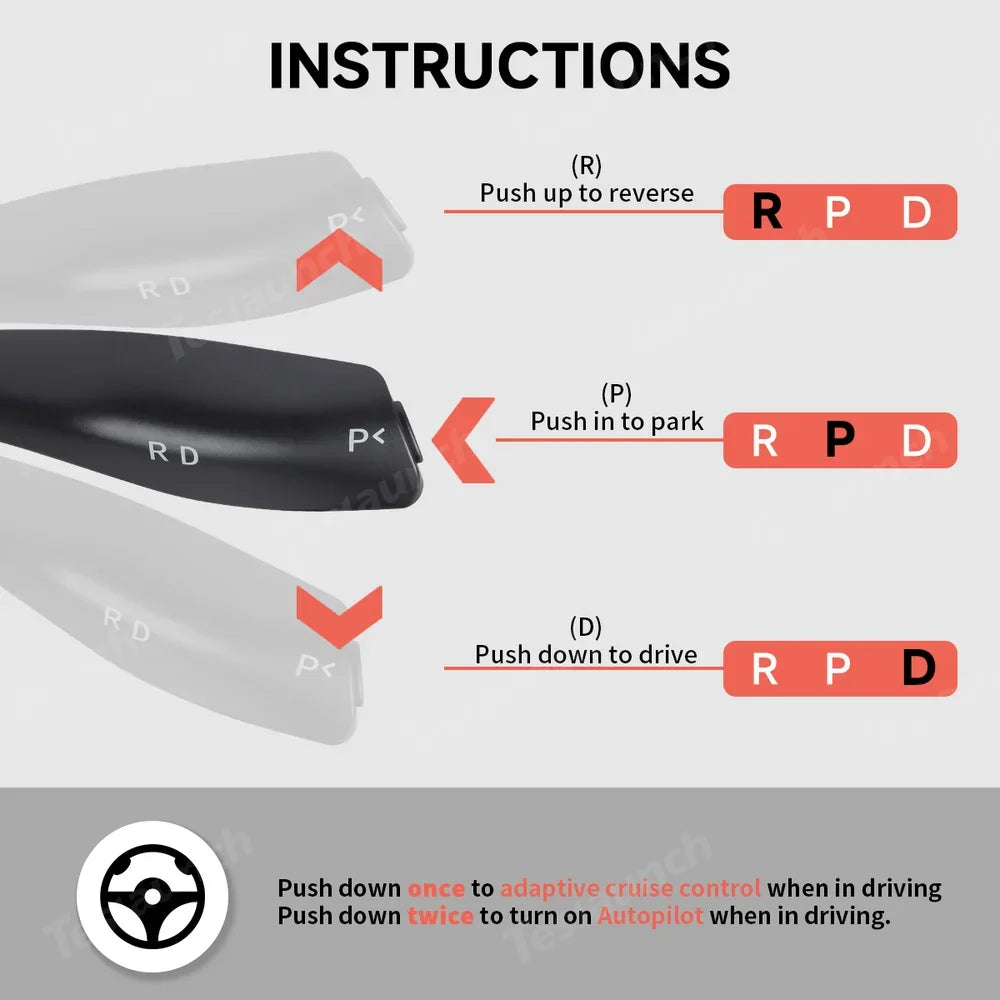 Genuine Juniper Model Y 2025+ Custom Gear Selector Kit for Tesla Vehicles - Evooor