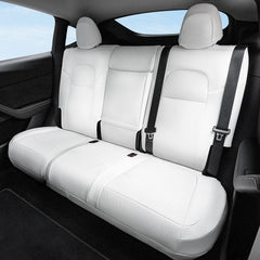 Premium Tesla Model Y 7 Seater Seat Cover Set with Upgraded 2nd-Row 40/60 Split Bench Design for Ultimate Comfort and Protection - Evooor