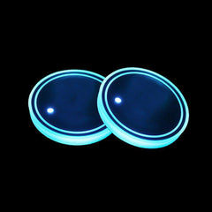 테슬라 모델 3/Y/S/X 7색 LED 자동차 컵 홀더 조명 실내 분위기 램프 (모든 모델) (1쌍)