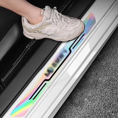 Durable Door Sill Guards with Laser-Finish for Tesla Model Y Upgrade (Set of 4) - Evooor