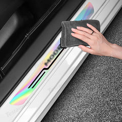 Durable Door Sill Guards with Laser-Finish for Tesla Model Y Upgrade (Set of 4) - Evooor