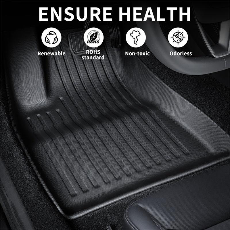 2024+ Model 3 Highland All Weather TPE Interior Floor Mats Cargo Liners Set for Tesla - Evooor