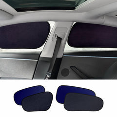 Static Cling Mesh Insulated Side Window Sunshade For Tesla Model 3 - Evooor