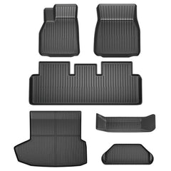 Model S All Weather TPE Interior Floor Mats Cargo Liners Set for Tesla (2022-2024) - Evooor
