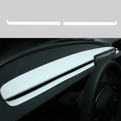 Carbon Fiber Pattern Split Dashboard Cover and Air Outlet Cover Set for Tesla Model 3 - Compatible with Highland 2024+ - Evooor