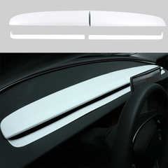 Carbon Fiber Pattern Split Dashboard Cover and Air Outlet Cover Set for Tesla Model 3 - Compatible with Highland 2024+ - Evooor