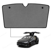 Custom Fit Front Sun Visor Sunshade for Tesla Model X (2021-2024) - Improve Sun Protection and Style with this Premium Accessory - Evooor