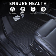Model X All Weather TPE Interior Floor Mats Cargo Liners Set for Tesla (2021-2024) - Evooor