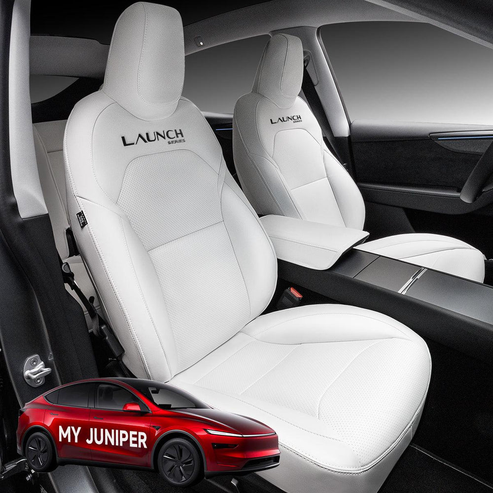 All-Inclusive Seat Cover for New Tesla Model Y Juniper 2025+ (With Launch Series Embroidery Logo) - Evooor