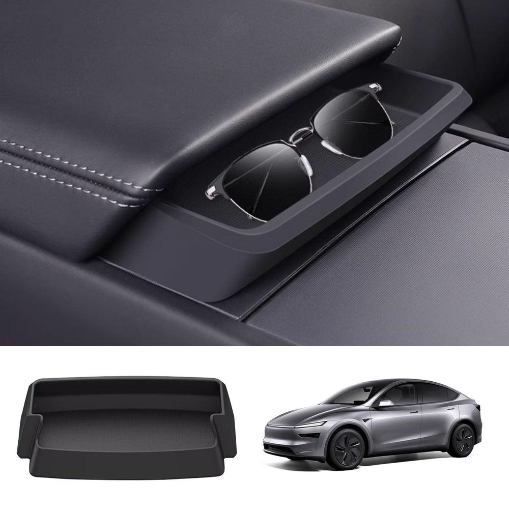 Center Console Armrest Sunglasses Storage Box for New Tesla Model Y Juniper 2025+ - Evooor