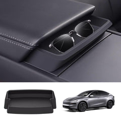 Center Console Armrest Sunglasses Storage Box for New Tesla Model Y Juniper 2025+ - Evooor
