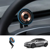 Model 3 / Y Dashboard Steering Wheel Phone Holder Magnetic Magsafe Wireless Charging Phone Holder For Tesla(2017-2025)