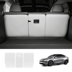 Nappa lær bakseteryggbeskytter for Tesla Model Y Juniper 2025+