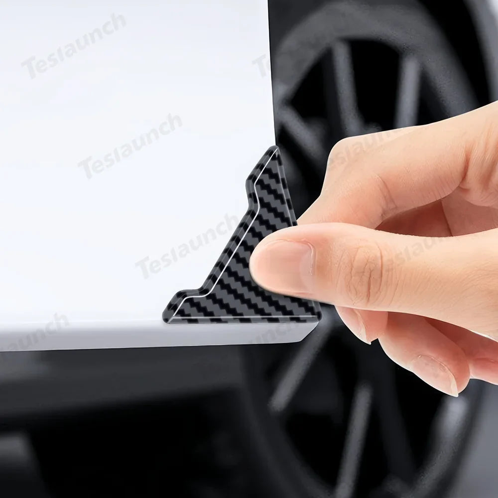 Universal PVC Carbon Pattern Car Door Corner Guards - Protect Your Vehicle with Style - Evooor