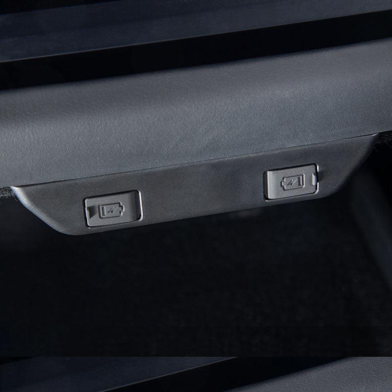 2024 Model 3 Highland Rear Seat USB Port Shield for Enhanced Protection - Evooor