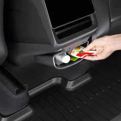 Protective Rear Center Console Kick Guard with Extra Storage for Tesla Model Y and Model 3 - Juniper 2025 / Highland 2024+ - Evooor