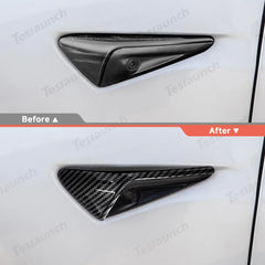3-Pack Side Camera Protective Covers for Tesla Models Y & 3 - Compatible with Juniper 2025+ and Highland 2024+ Versions - Evooor