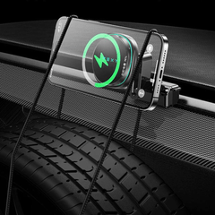 Magnetic Fast Charging Phone Holder for Tesla Model 3/Y - Air-Cooled Design for Left Hand Drive - Secure Attachment - Evooor
