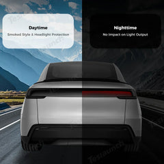 Headlight and Taillight Protective Film Set for Tesla Model Y - Smoked Tint, Durable TPU Material - Evooor