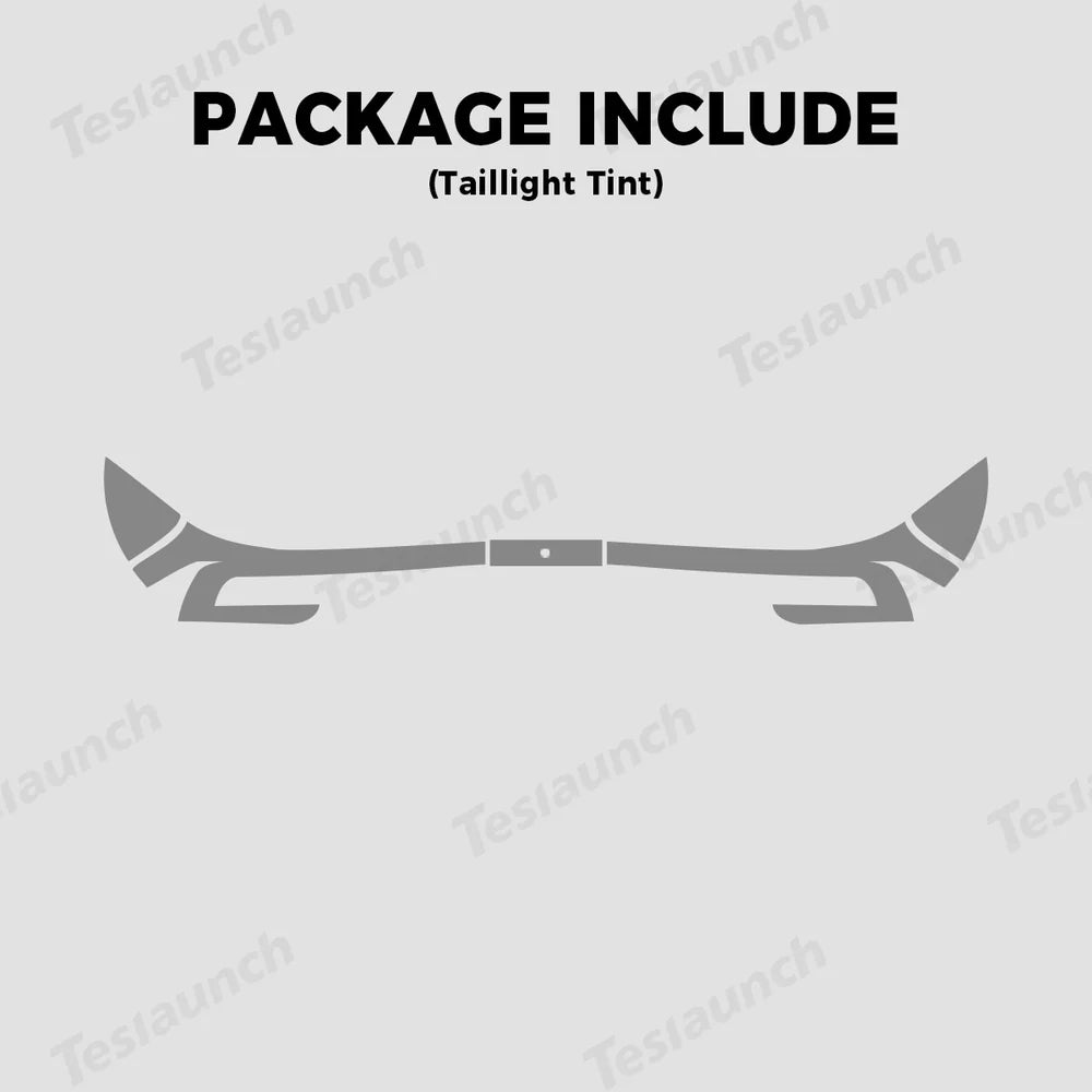 Headlight and Taillight Protective Film Set for Tesla Model Y - Smoked Tint, Durable TPU Material - Evooor