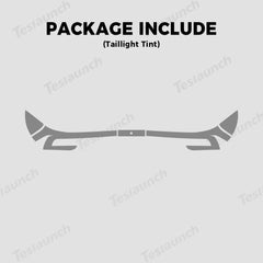 Headlight and Taillight Protective Film Set for Tesla Model Y - Smoked Tint, Durable TPU Material - Evooor