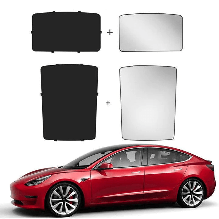 Model 3 Glass Roof / Sunroof Sunshade for Tesla(2017-2020) Sun Visor Accessories - Evooor