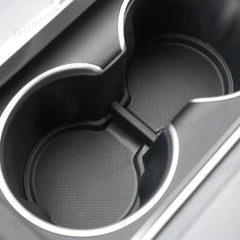 Tesla Model Y Juniper 2025+ TPE Door Storage Mats with Cup Holder Organizer - Evooor