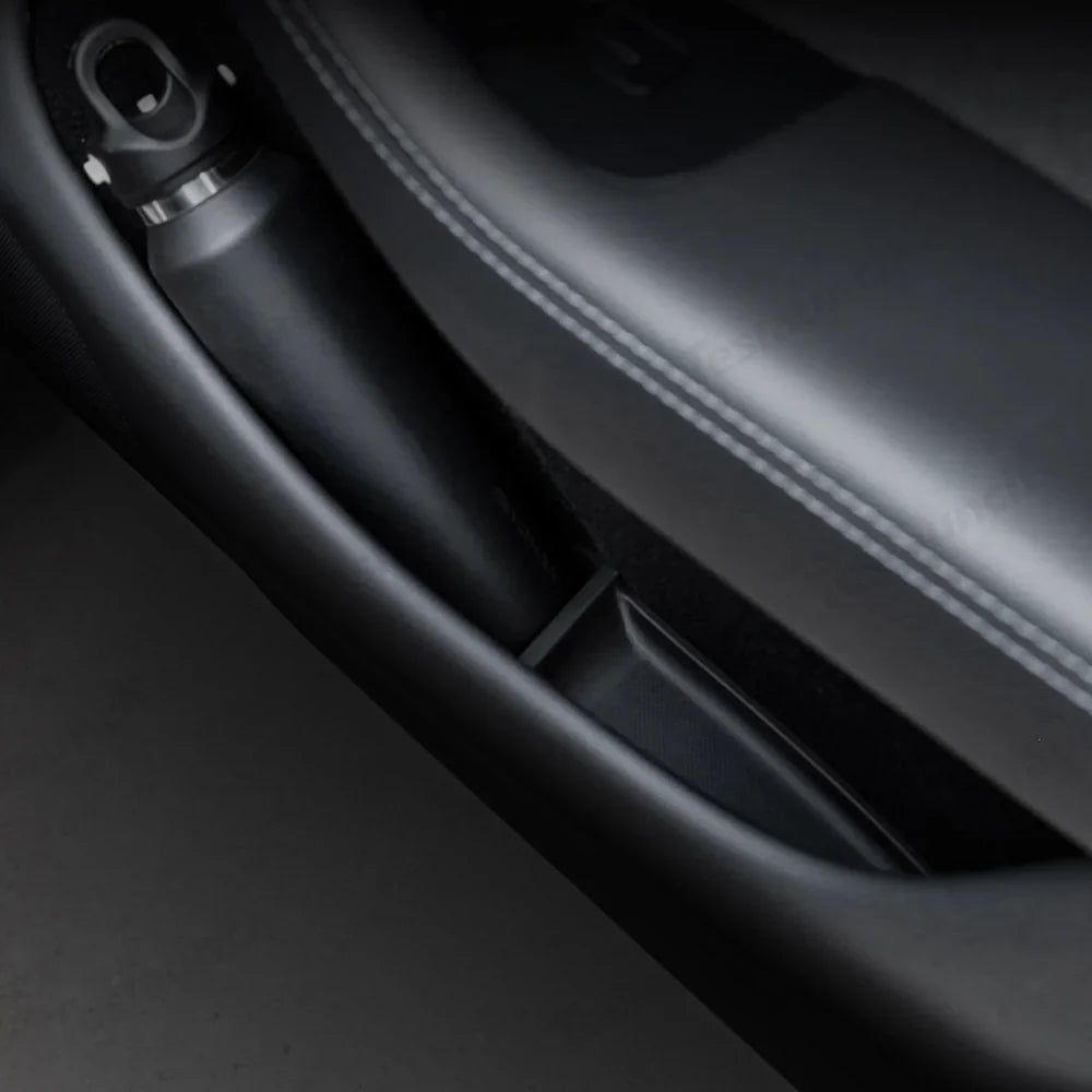 Tesla Model Y Juniper 2025+ TPE Door Storage Mats with Cup Holder Organizer - Evooor