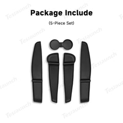 Tesla Model Y Juniper 2025+ TPE Door Storage Mats with Cup Holder Organizer - Evooor